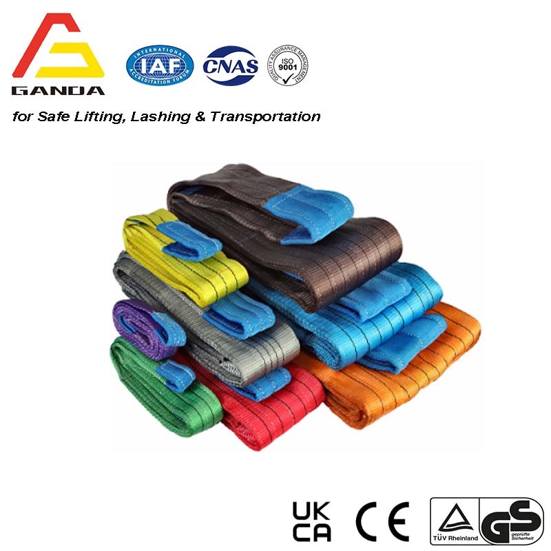 Double Ply Polyester Webbing Sling with Lifting Eyes