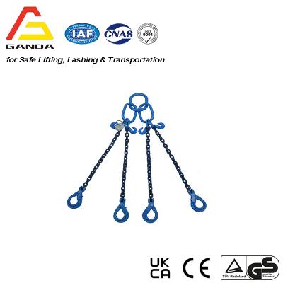 G100 21t 4-Leg chainsling  With Safety Hooks 
