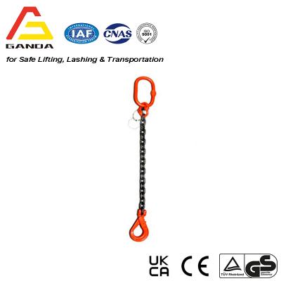 G80 5.3t Single Leg Chainsling with Self Locking Hook